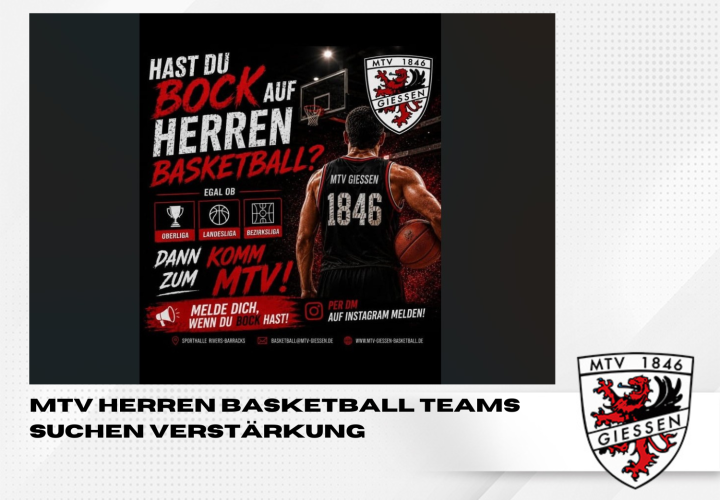 MTV Herren Basketballer suchen Verstärkung